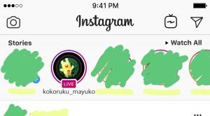 Instagram ここるく　LIVE配信